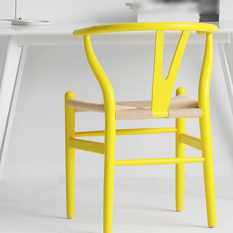 Contemporary Style Chair Dining Armless Wooden Chairs for Kitchen