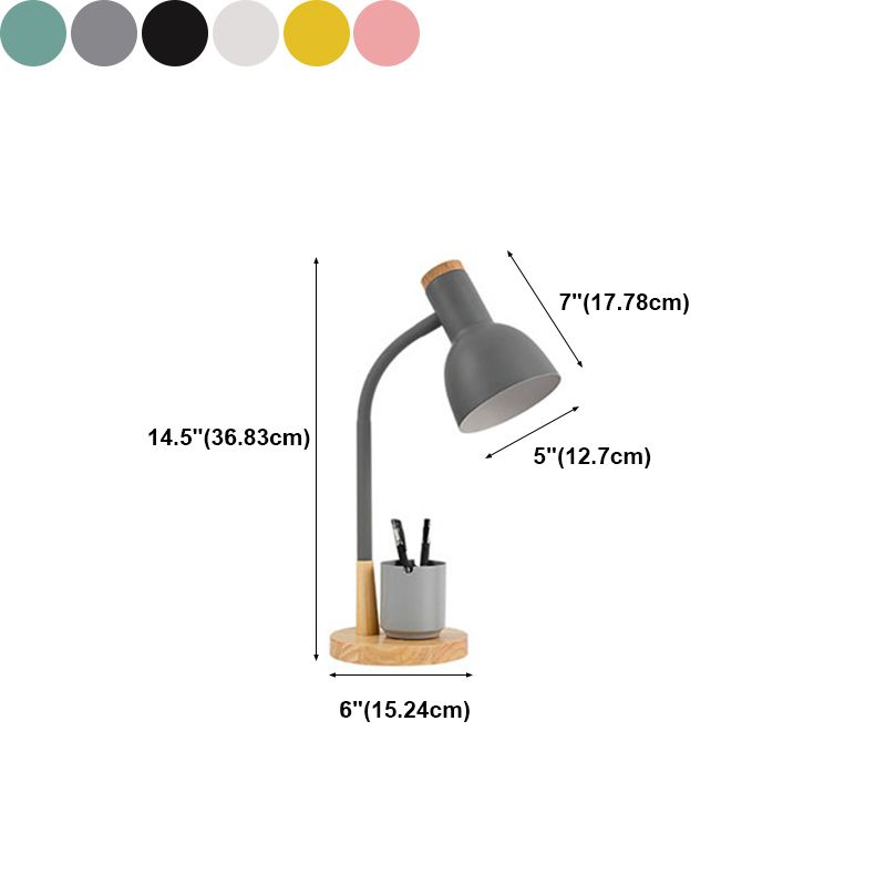 Moderne Glockenform Night Tischlampe Metall 1 Lichttischlicht (Stifthalter nicht enthalten)