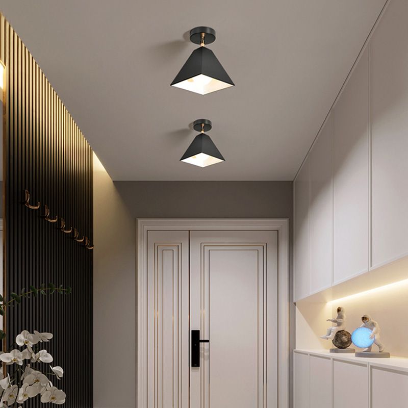 Nordic Flush Mount Ceiling Light Macaron LED Ceiling Lamp for Corridor Balcony