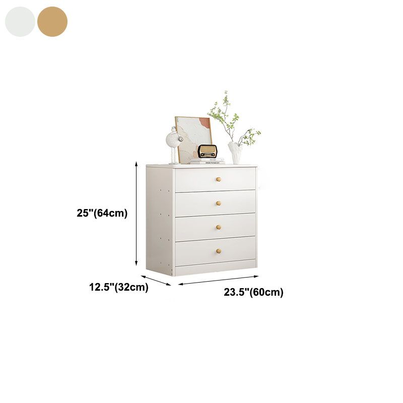 Contemporary Wood Vertical Dresser Bedroom Storage Chest with Drawer