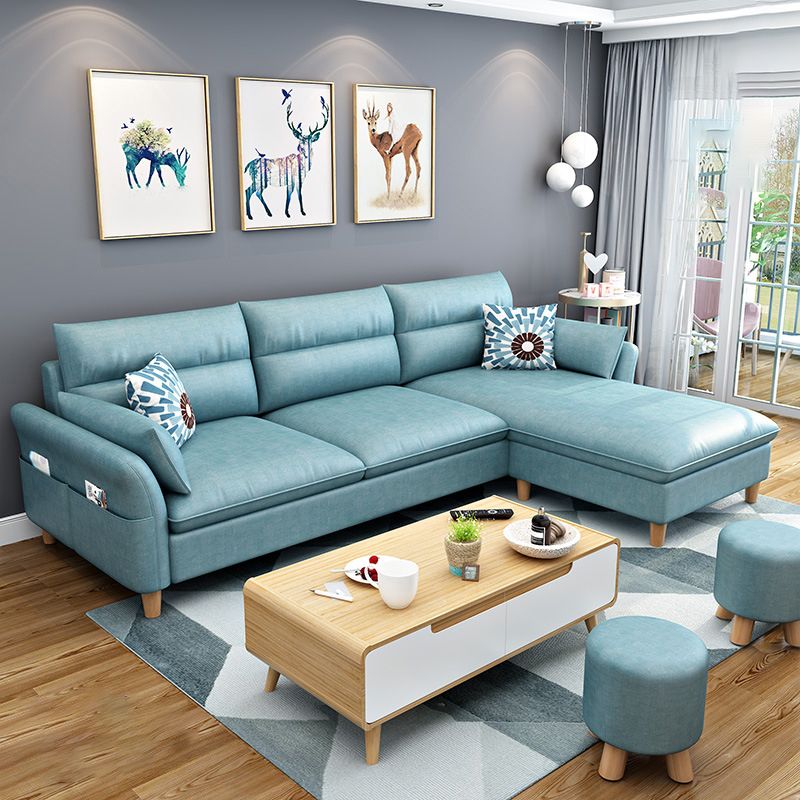 3-seater Sofa with Ottoman Included and Storage for Apartment