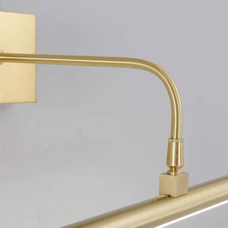 1 Licht lineare Wandleuchten moderne Metallwandleuchten in Gold für Badezimmer