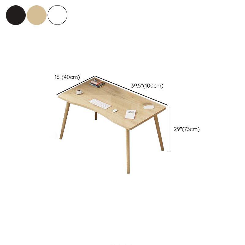 Rectangular Shaped Office Desk Natural/White/Black Writing Desk for Office