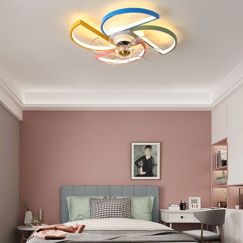 Kids Artistic LED Plafond ventilateur