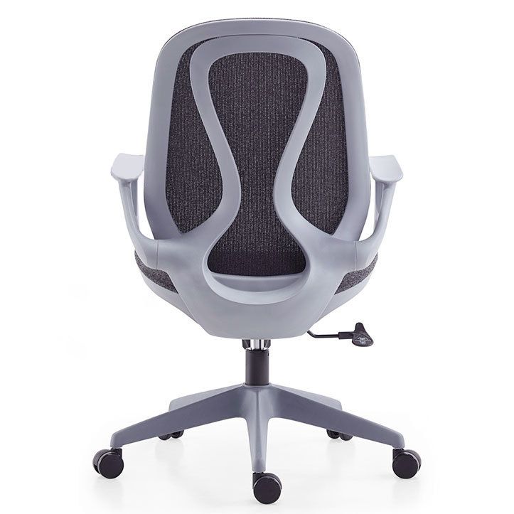 Contemporary Desk Chair Mesh Chair Mid-Back Chair with Wheels