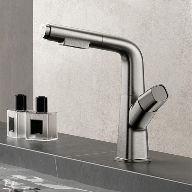 1 Handles Contemporary Vessel Sink Faucet 1 Hole Faucet for Bathroom