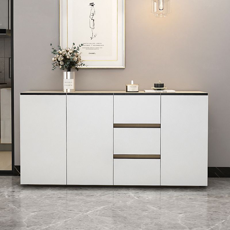 Glam 3-drawer Sideboard Engineered Wood Dining Sideboard for Living Room