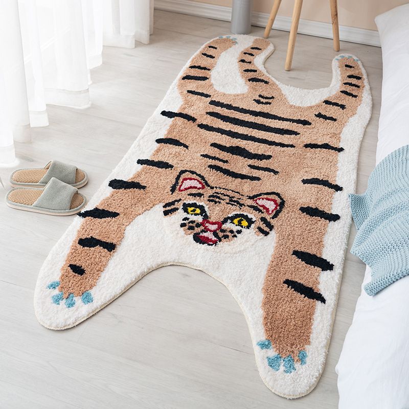 Alfombra de alfombra de patrones de animales contemporáneos alfombra resistente a la alfombra de la alfombra para sala de estar