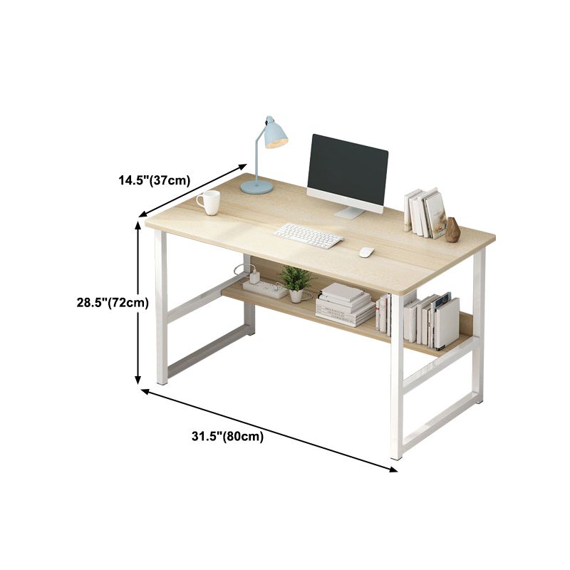 Rectangular Home Credenza Desk Contemporary Wood Writing Desk