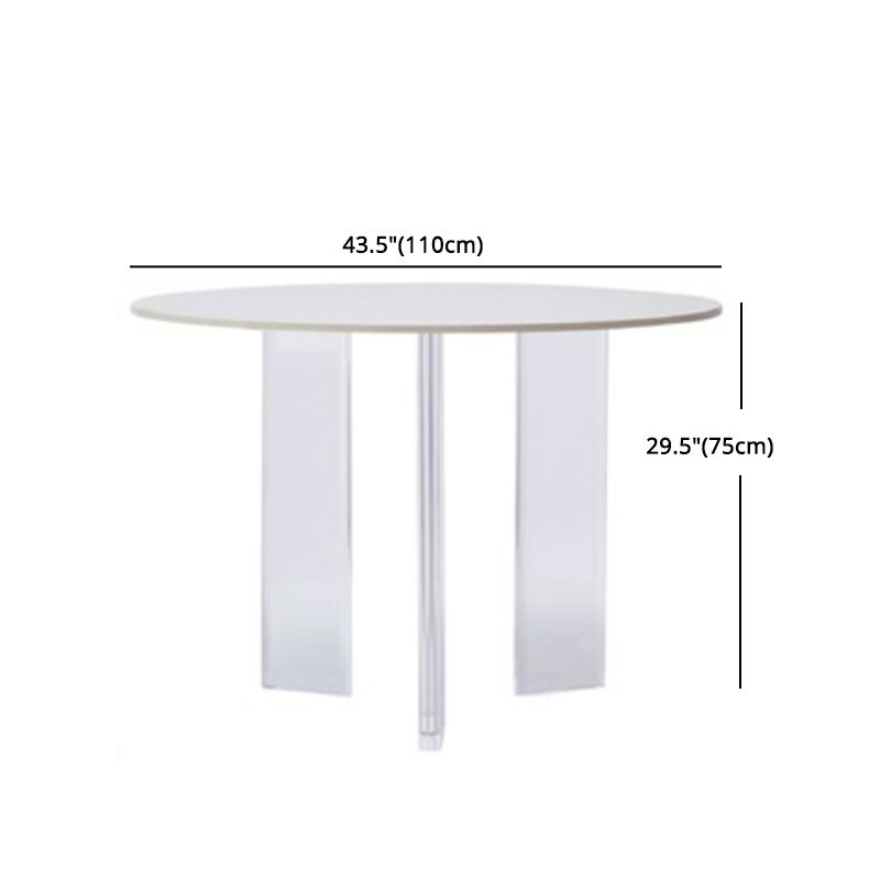 Modern 1/2/3 Pieces Dining Set Round Stone Dining Table for Dining Room