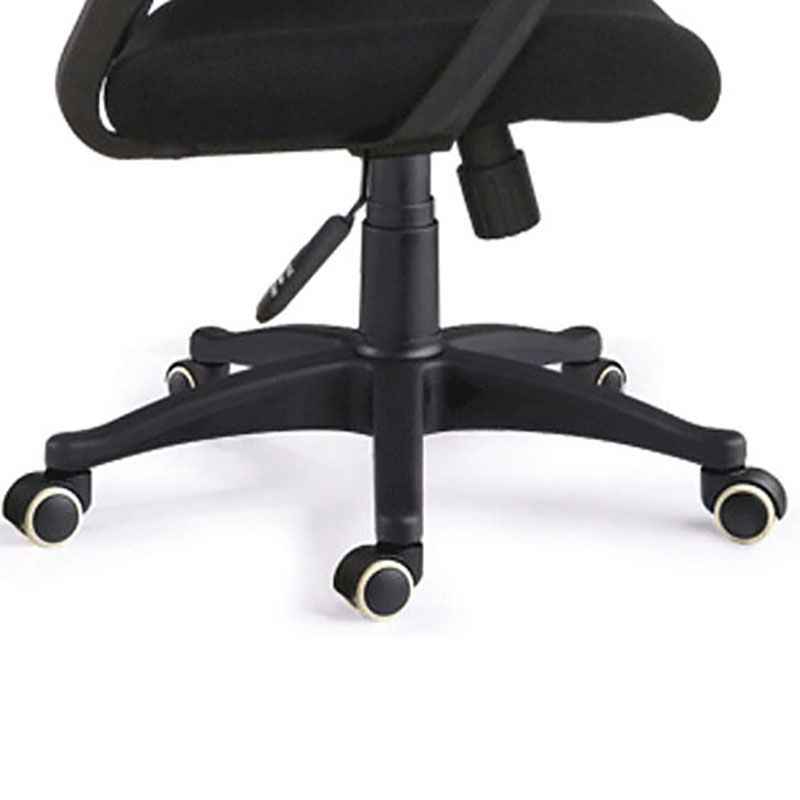 Modern Plastic and Mesh Desk Chair Mid Back Home Office Chair