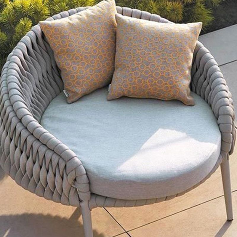 Metal Patio Sofa Modern Style Minimalist Terrace Villa Outdoor Patio Sofa