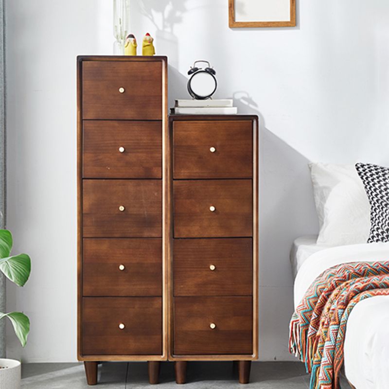 Modern Wooden Accent Chest 42.91" H Pine Chest with 5 Drawers