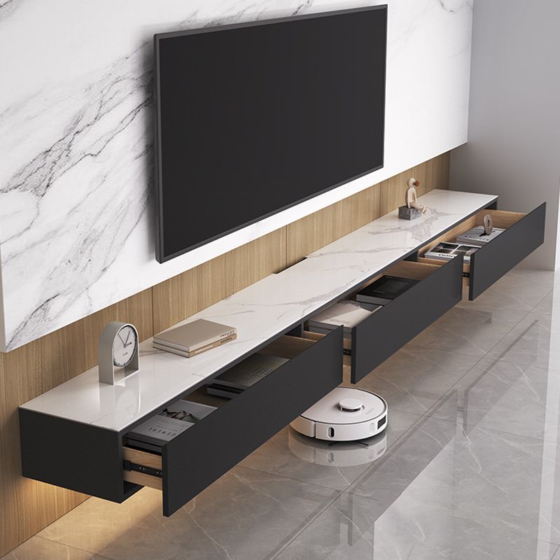 Modern Stone TV Media Stand Wall-mounted TV Console for Living Room