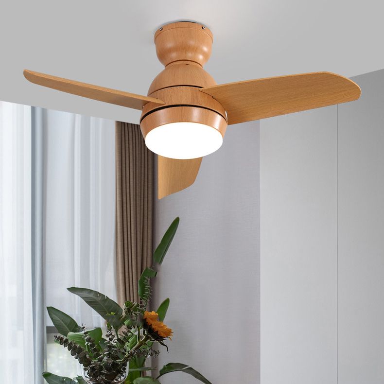 Metal Ceiling Fan Lighting Modern Style 1 Light Ceiling Fan Light for Living Room