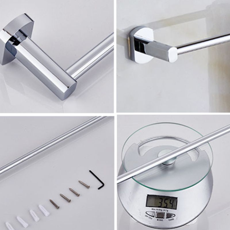 Modern Bath Hardware Set Stainless Steel Paper Holder Towel Bar Bathroom Accessory Kit