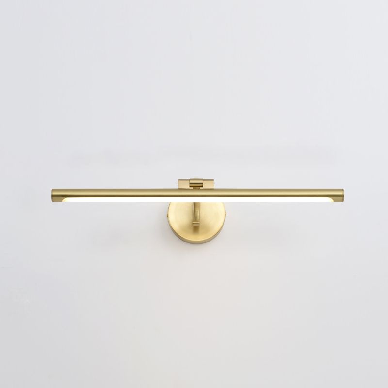 Linear Shade Modern Style Wall Sconce Metal 1 Light Sconces in Brass Finish