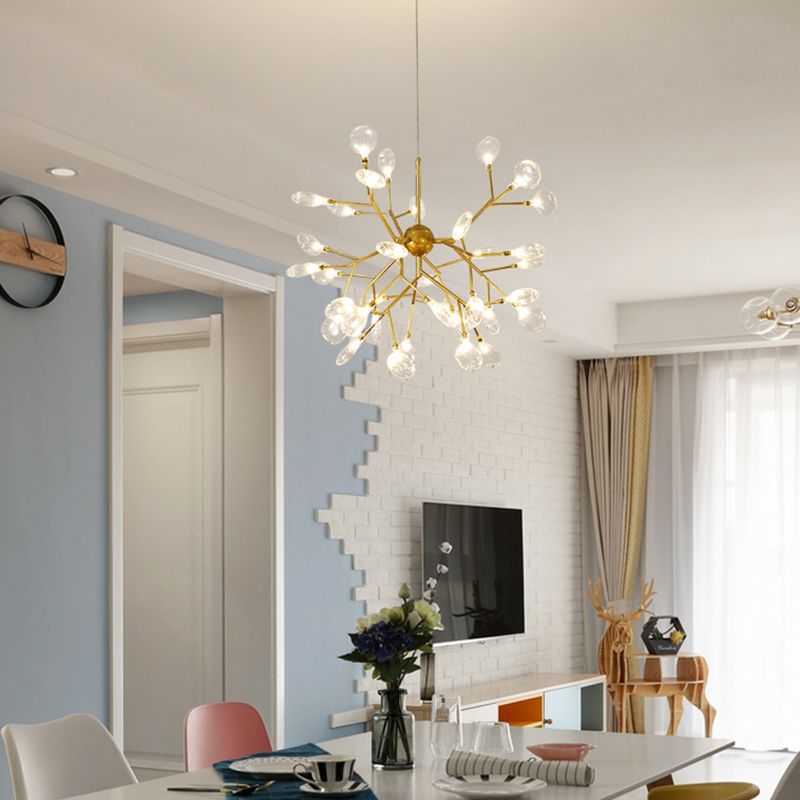 Firefly Chandelier Light Fixture Modern Designer Glass Pendant Lighting for Restaurant