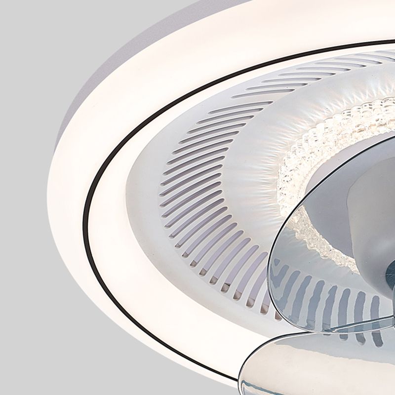 Metal Round Ceiling Fan Light Modern-Style LED Ceiling Mounted Light