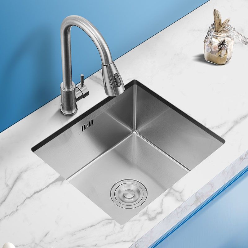 Contemporary Style Kitchen Sink Stainless Steel Kitchen Sink with Drain Assembly