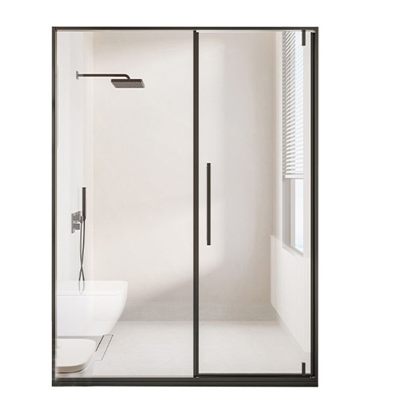 Glass and Metal Shower Door Simple One-Line Shower Bath Door