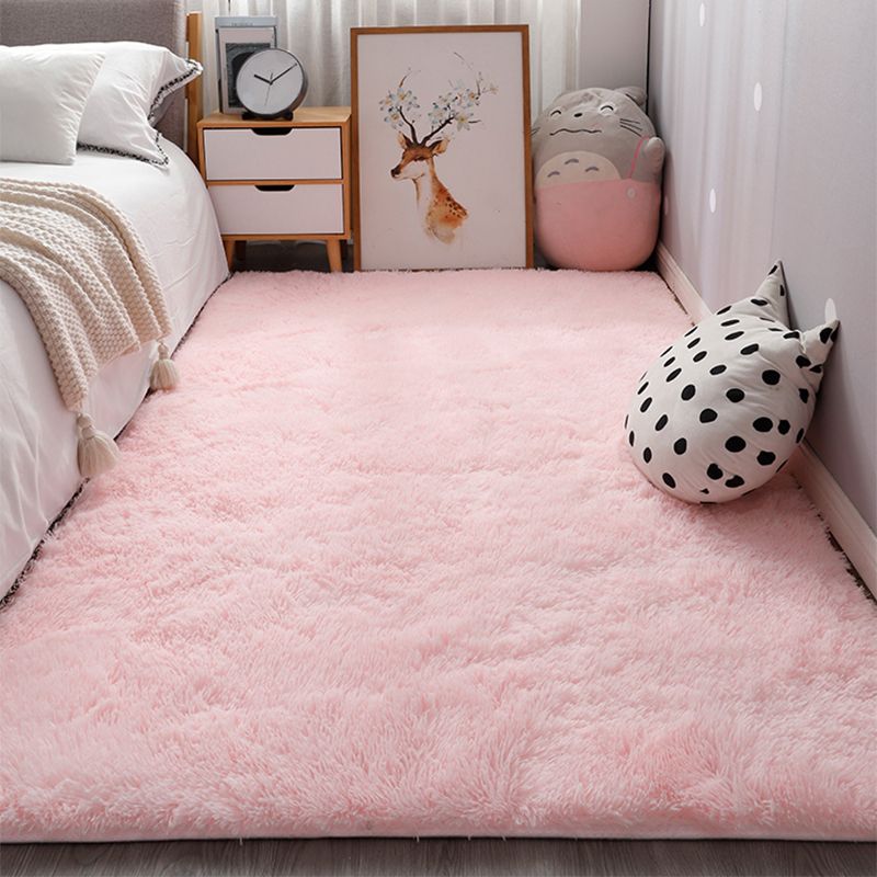 Komfort Schlafzimmer Teppich mehrfarbige einfache Gegend Teppich Kunstfell Anti-Rutsch-Rückenwaschableutnant in den Innenrad Teppich