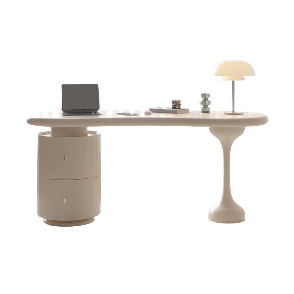 Contemporary Artificial Wood Office Desk Free Form Writing Desk for Office