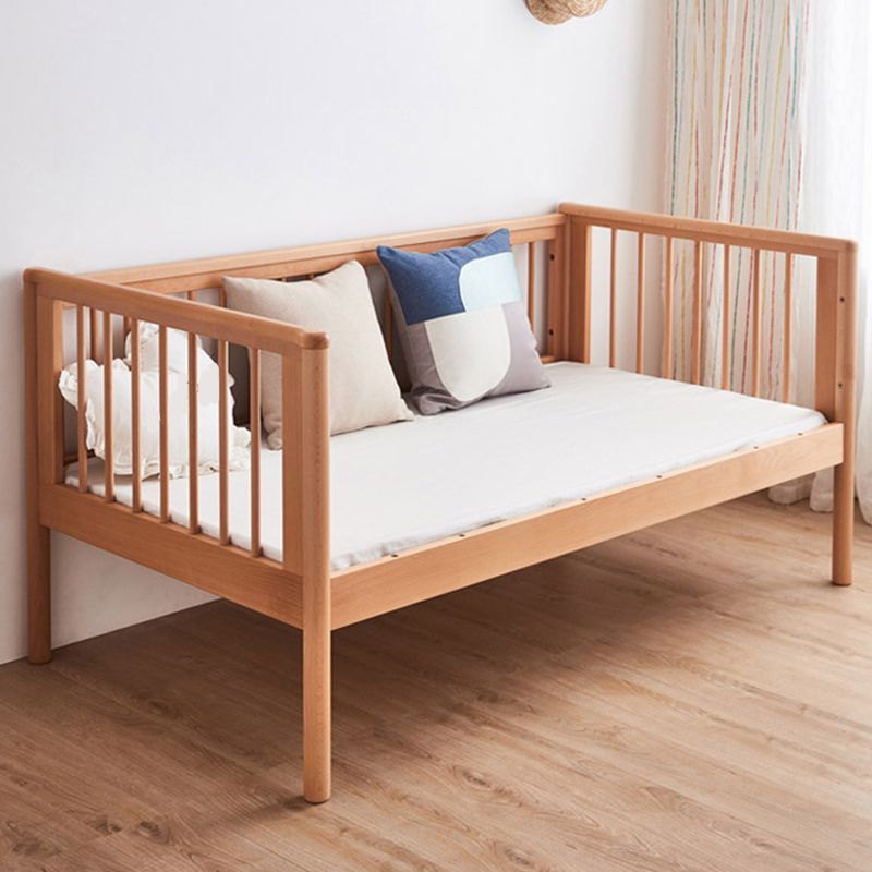 No Theme Kids Bed Modern Solid Wood Toddler Bed with Guardrail