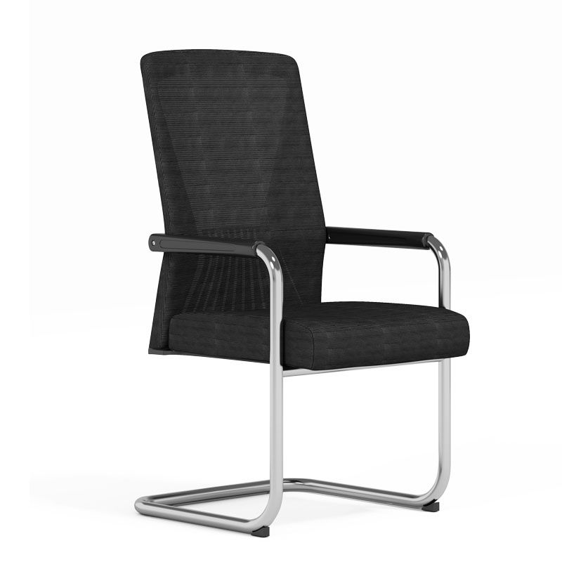 Contemporary Fixed Arms Office Chair High Back Office Desk Chair