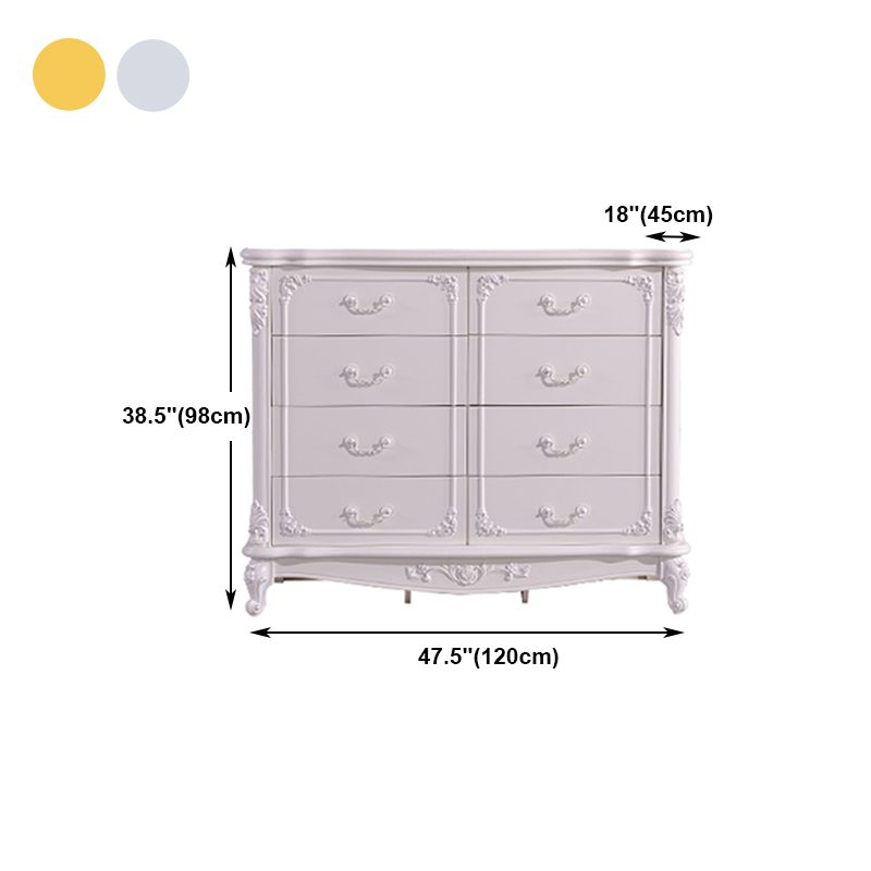 Modern Style Engineered Wood Buffet Sideboard White Buffet Server for Dining Room