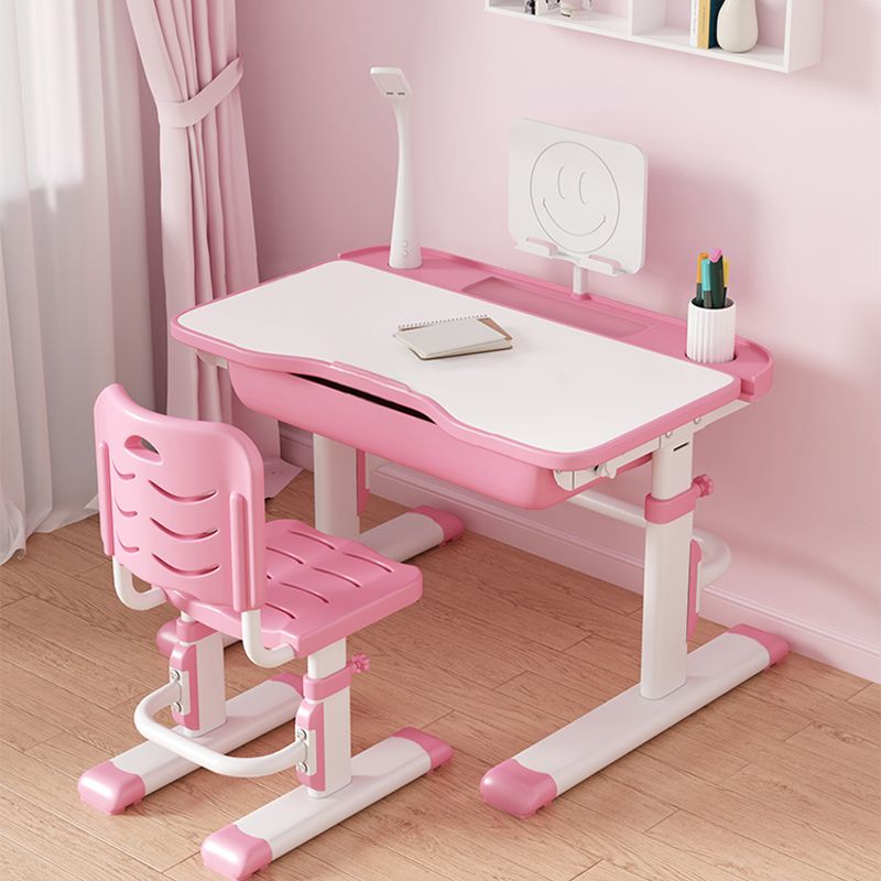 Children's Desk and Chair Set with Storage Drawer Ergonomic Desk