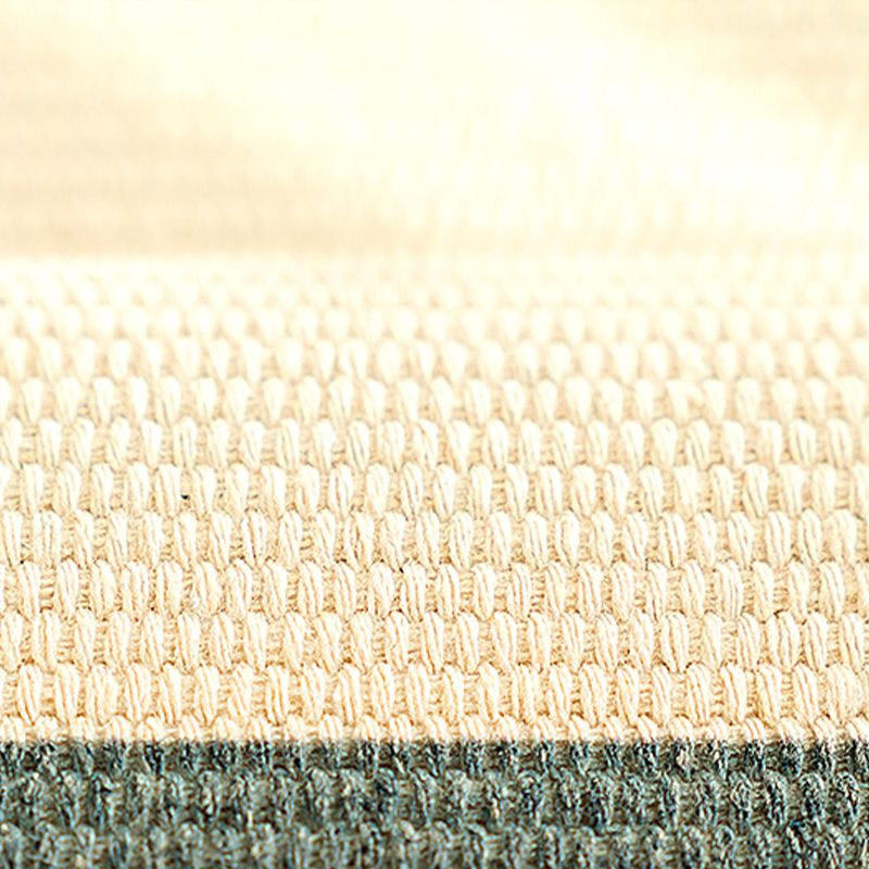 Alfombra multicolor de algodón nórdico mezcla geométrica estampada alfombra resistente a la alfombra resistente a las manchas con borla para espacio