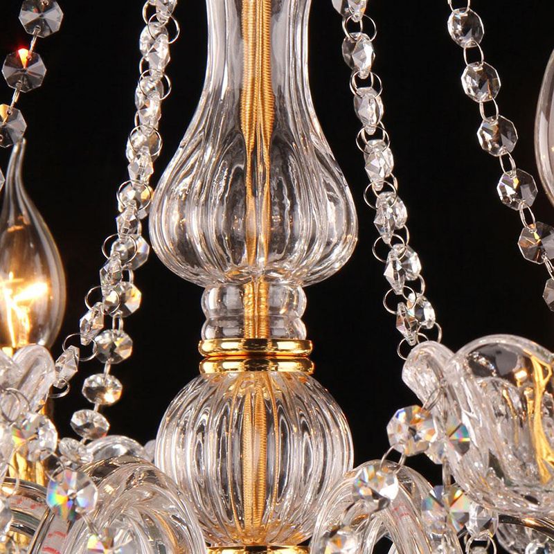 K9 Crystal Victorian Drop Lamp Candelabra Fissature del lampadario per camera da letto