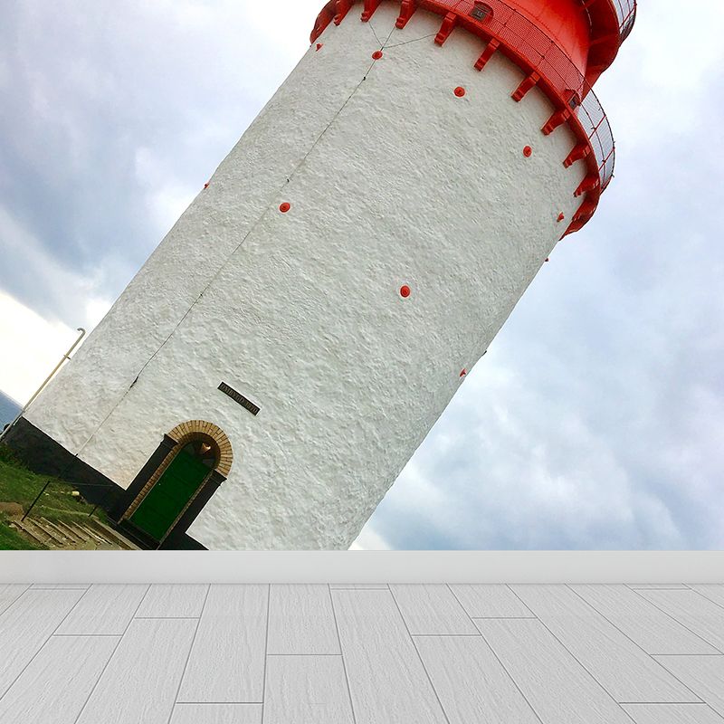 Photography Style Lighthouse Wall Mural Giant Wall Decor for Dining Room, Personalize