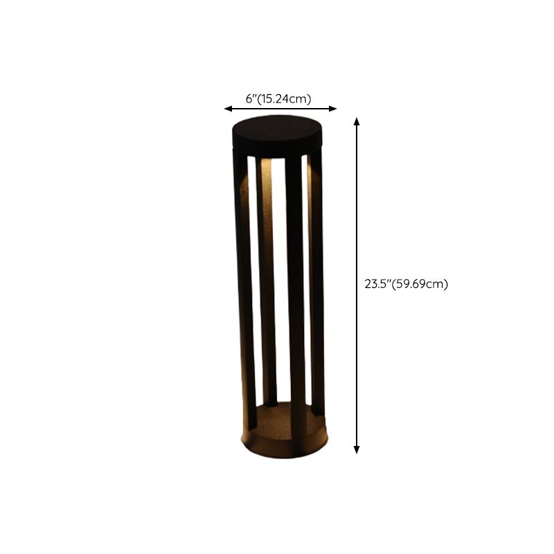 Nordic Style Aluminum Outdoor Lamp Cylinder Shape Outdoor Light for Courtyard