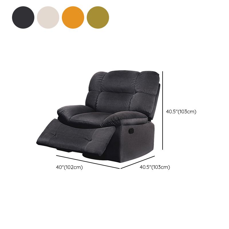 Solid Color Standard Recliner Metal Frame Upholstered Recliner Chair