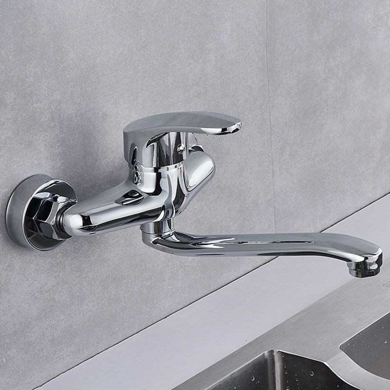 Modern Kitchen Tub Faucet Knob Two Handle Wall Mounted Faucet