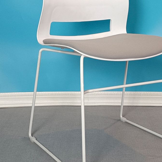 Contemporary No Arm Conference Chair Legs Included Desk Chair for Office