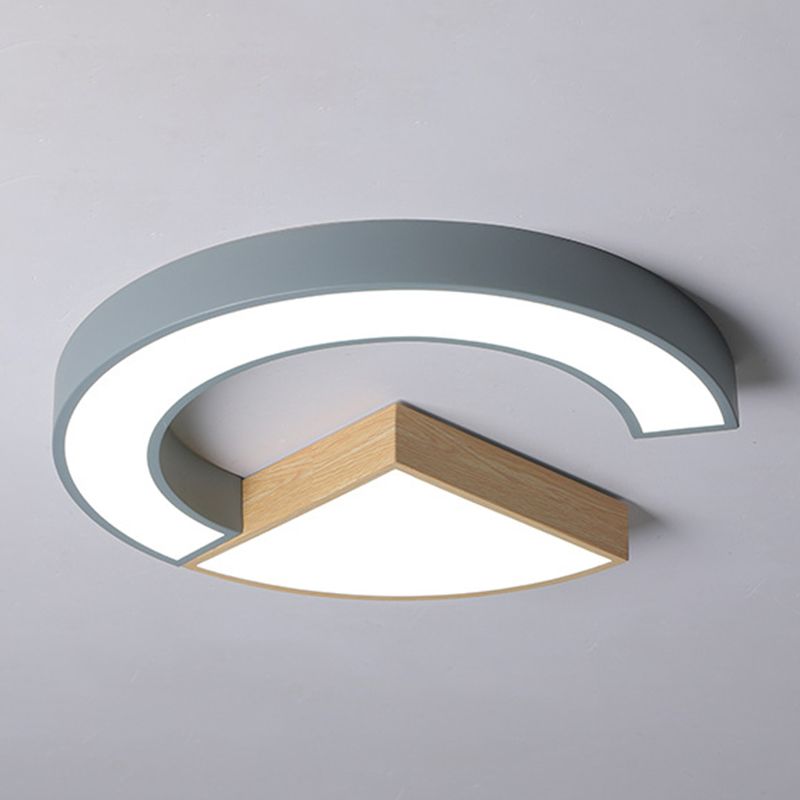 Modern Style Geometry Shape Ceiling Light Metal 2 Light Ceiling Light for Restaurant