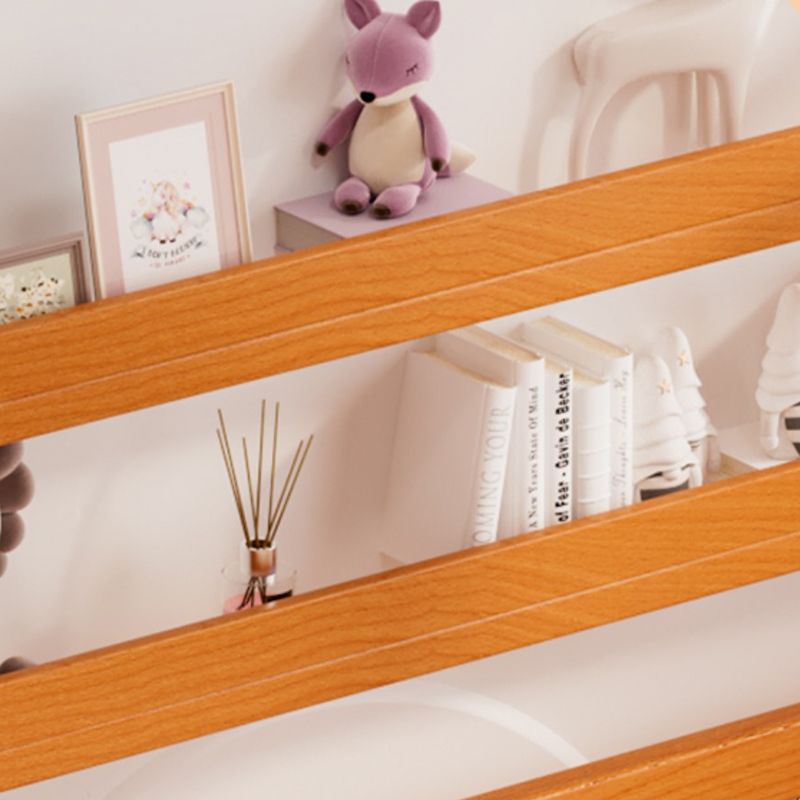 Beech Nursery Bed Under Crib Storage Scandinavian Nursery Crib with Guardrail