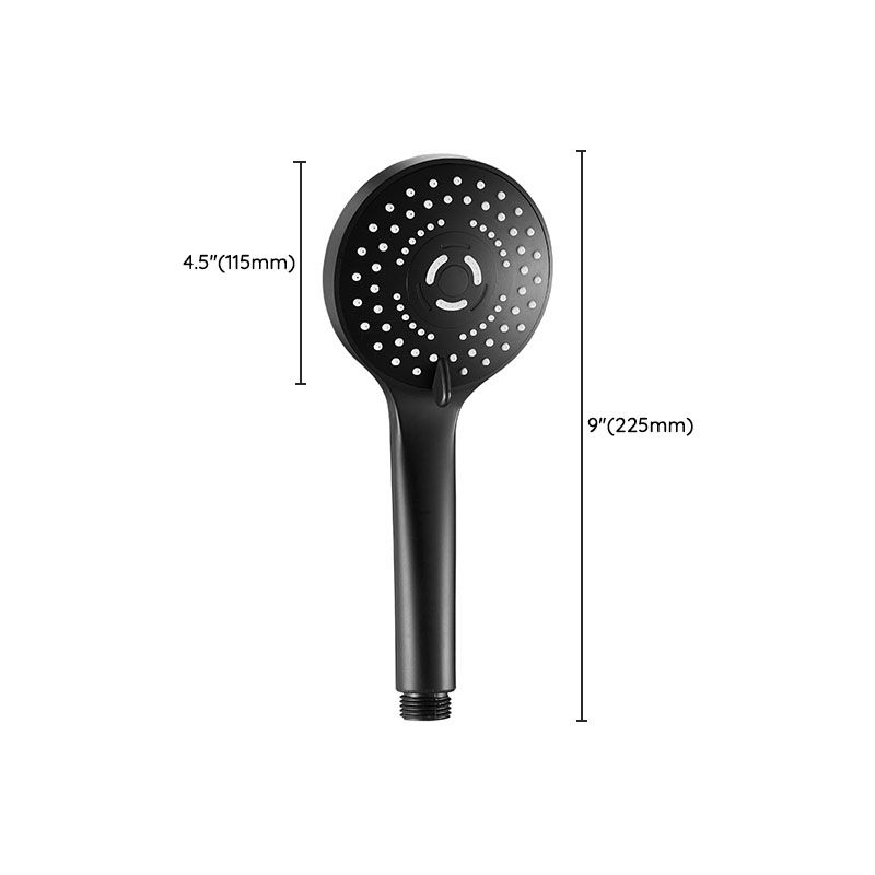 Plastic Hand Shower Adjustable Spray Pattern Hand Shower with Round Shape