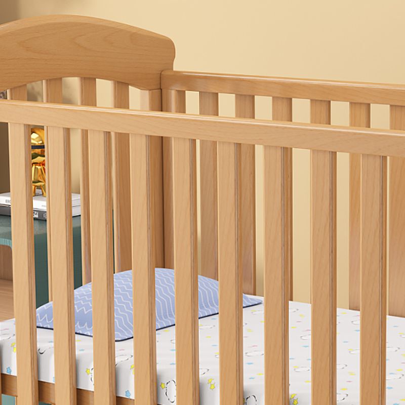 Adjustable Height Crib with Storage 2-in-1 Convertible Baby Crib