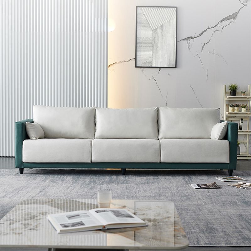 29.53" H Square Arm Sofa with Loose Back Slipcovered Sofa for Living Room