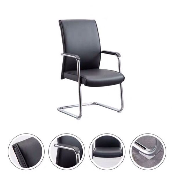 Contemporary Ergonomic Desk Chair High Back No Wheels Office Chair