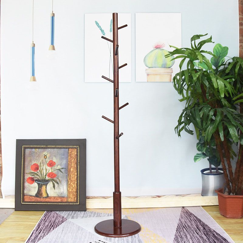 Mid Century Modern Entry Hall Tree Ash Free Standing Coat Hanger