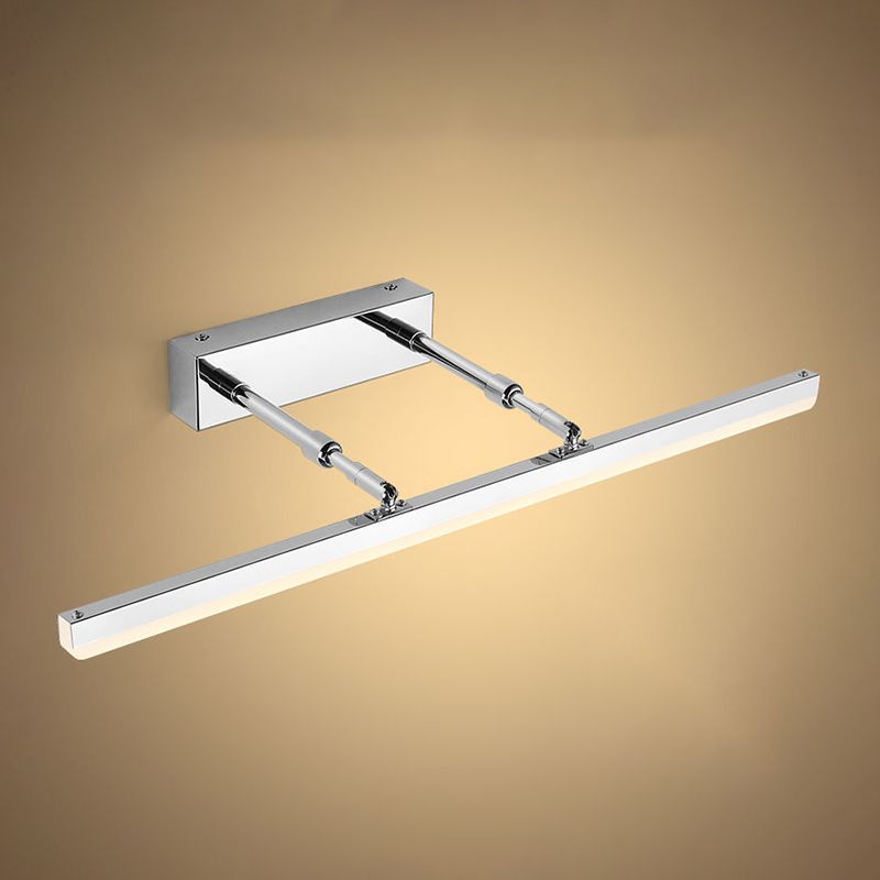 Linear Vanity Light Modern Metal Single Light LED Mirror Light for Bathroom