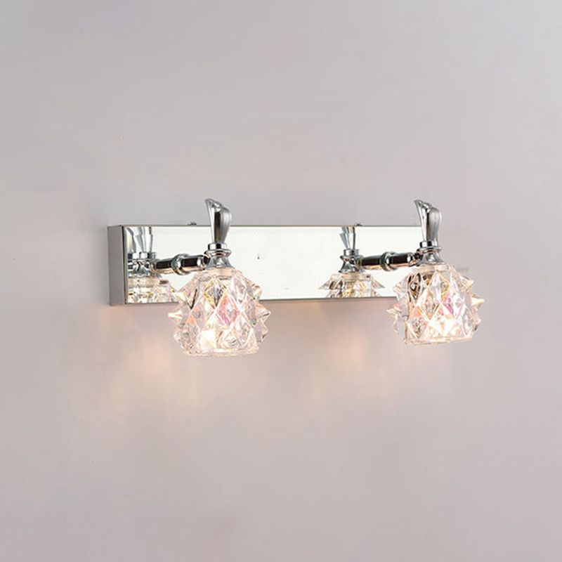 Modern Minimalist Style Bubble Vanity Lighting Fixtures Vanity Lights with Crystal Shade