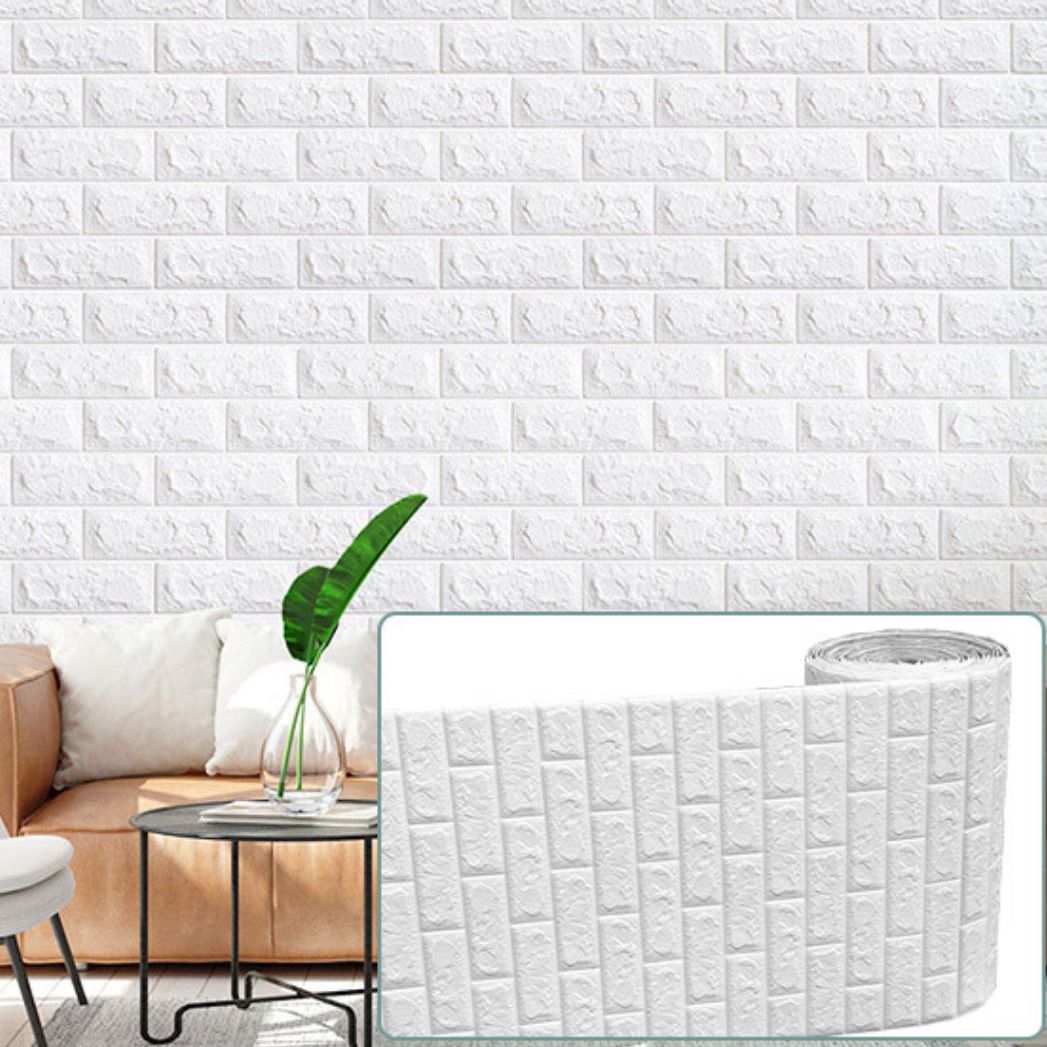 Modern Pearl Wainscoting Water Proof PVC Wall Access Panel Peel and Stick Wall Tile