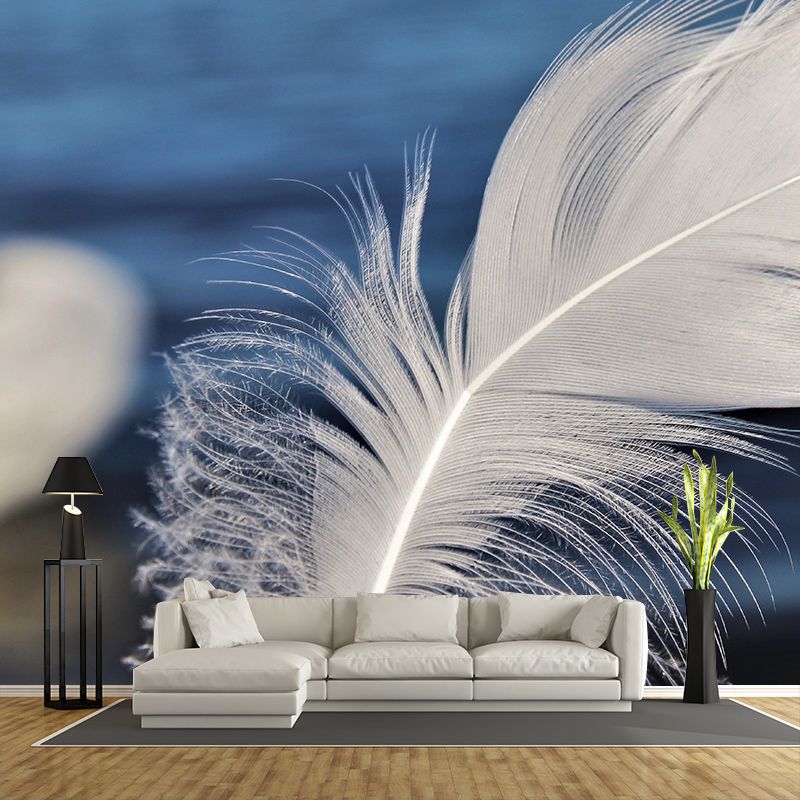 Photography Wall Mural Feather Stain Resistant Decorative Bedroom Murals