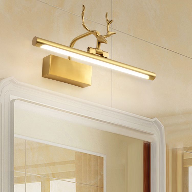 Metal Vanity Wall Lamp Sconce Antlers Modern Sconce Light Fixture for Bathroom